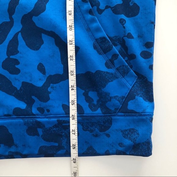 Under Armour Mens Blue Logo Allover Print Hoodie S - Picture 9 of 15